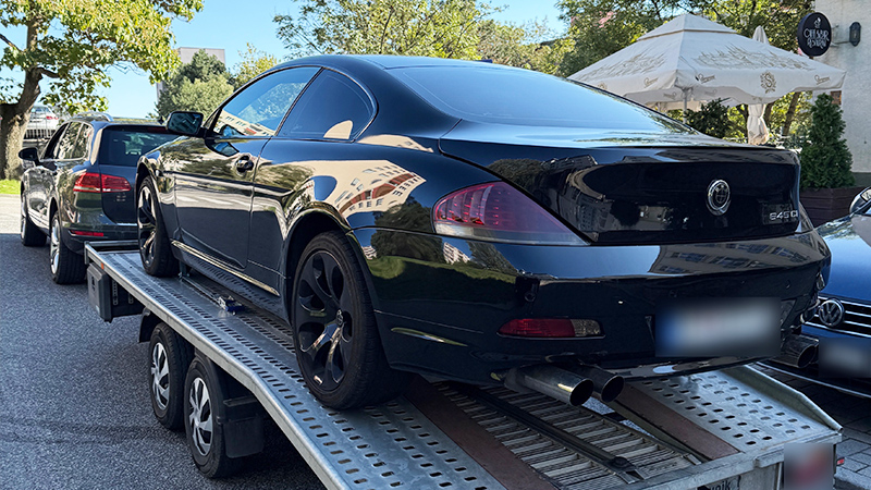 Reálna preprava vozidla BMW zo zahraničia
